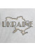 Вышитая футболка «Ukraine» серого цвета