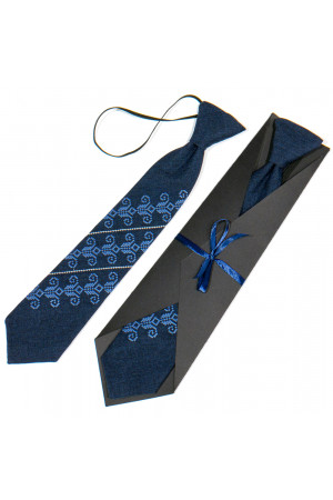 Детский галстук «Збышек» темно-синего цвета