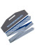 Вишита краватка «Федір» сірого кольору з синім