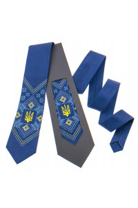 Вышитый галстук с тризубом «Ярополк»
