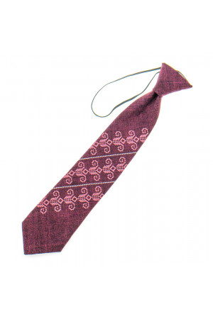 Дитяча краватка «Збишек» бордового кольору