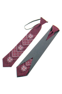 Подростковый галстук «Златодан» бордового цвета