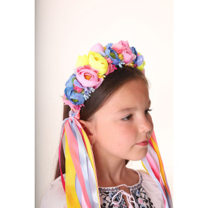 Wreath "Rainbow Peonies"