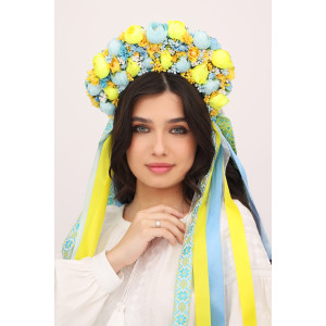 Віночок "Велич" жовто-блакитного кольору
