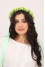Wreath "Chrysanthemum Bloom" green