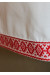 Белая юбка с красным орнаментом 
