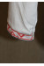 Футболка «Ромби» біла з вишивкою червоного кольору