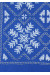 Футболка «Снежинка» синяя с вышивкой белого цвета КР