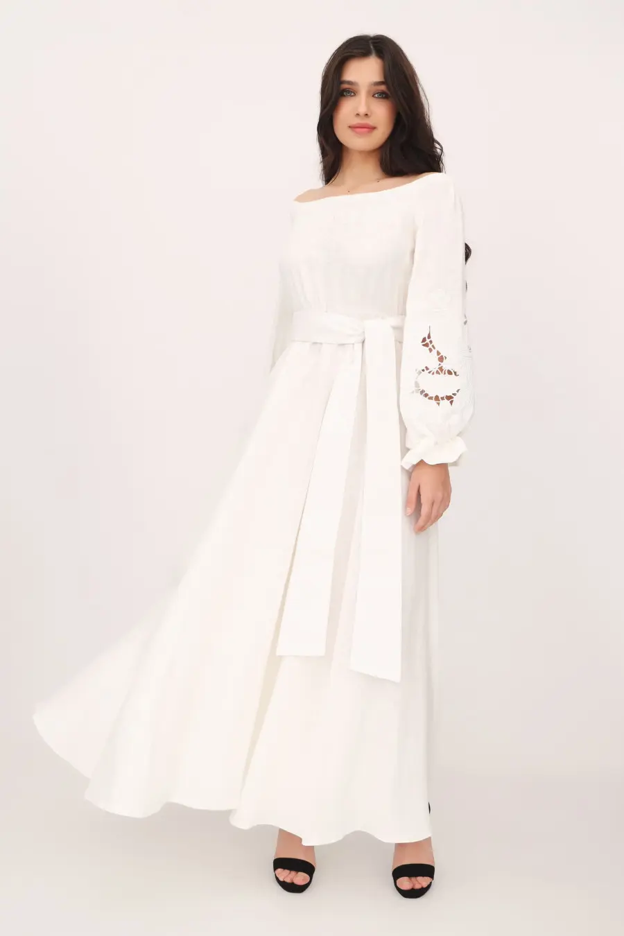 elegant anniversary dresses Bohemian Chic Peacock Bird Embroidery Maxi Dress with Lantern Sleeves –  Kundalini Dreams