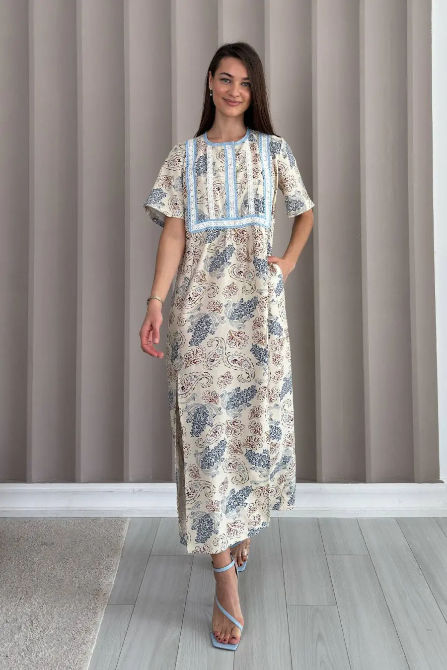 princess polly baby blue dress Beige Dresses Woman main image 0