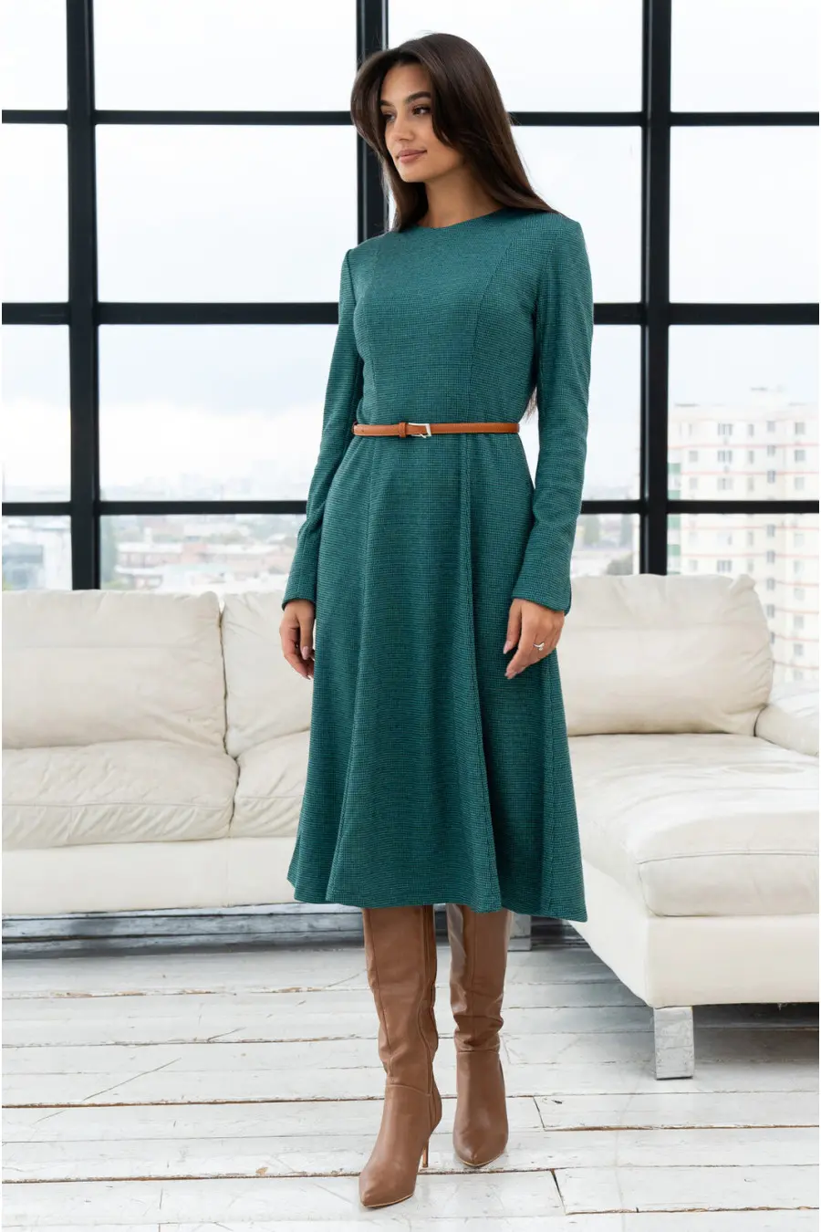 Shanny dress in viridian, $ 42.81, in the category "Casual dresses" | Buy  in Kiev with delivery across Ukraine in the ETNOHATA store