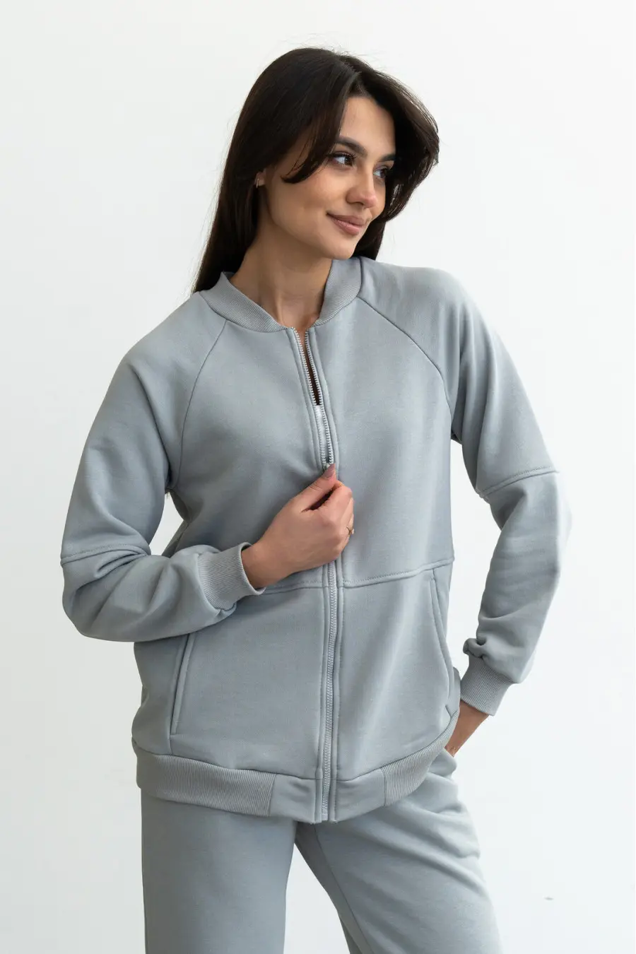 Wendy bomber jacket in gray, in the category 
