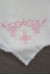 Набор для крещения с вышивкой розового цвета