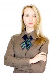 Кросс-галстук с вышивкой "Росава"