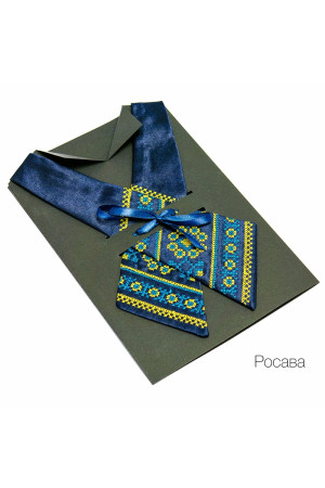 Крос-краватка з вишивкою "Росава"