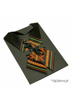 Кросс-галстук с вышивкой "Волшебница"