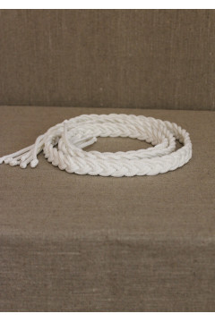 Пояс "Косичка" белый