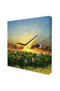 Квадратний настінний годинник «Світанок»