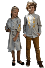 Children's embroidered shirts