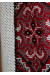 Вязаная вышиванка "Влад" с красным орнаментом