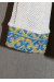 Вязаная вышиванка "УПА" с желто-голубым орнаментом