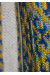 Вязаная вышиванка "УПА" с желто-голубым орнаментом