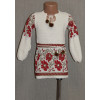 Knitted embroidery for a girl "Poppies"