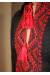 Вышиванка "Козак" с вышивкой красного цвета