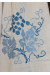 Вышиванка  "Виноградная лоза" с синей вышивкой 