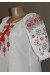 Вышиванка "Росава" с красным орнаментом