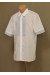 Подростковая рубашка "Возрождение" с вышивкой серого цвета КР 