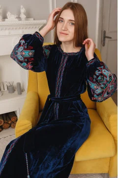 Сукня «Анна» синього кольору