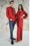 Embroidered set for a couple "Fantasy" in red