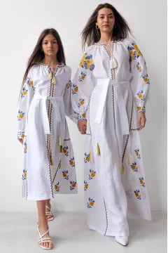 Set of embroidered dresses 