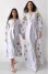 Set of embroidered dresses "Ukrainian Tradition" white with red ornament