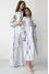 Set of embroidered dresses "Ukrainian Tradition" white with red ornament