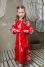 Dress for girls "Luxury-2" red with white ornament