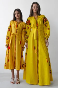 Set of embroidered dresses 