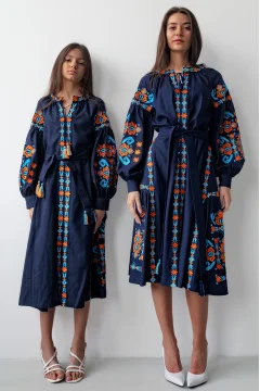 Set of embroidered dresses 