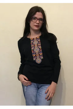 Футболка «Геометрична фантазія» темно-синего цвета, ДР