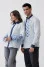 Pair of embroidered shirts "Constellation of Traditions" in blue