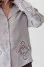 Embroidered suit "Pleasure of patterns" in gray