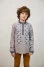 Embroidered shirt for boy "Constellation of Traditions" gray