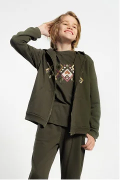 Embroidered bomber jacket for boys 