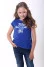 Girl's T-shirt "Smile of a Rose" in electric color