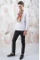 Men's embroidered shirt "Ukrainian bouquet" white