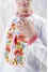 Men's embroidered shirt "Ukrainian bouquet" white
