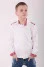 Embroidered shirt for a boy "Luxury-2" in white