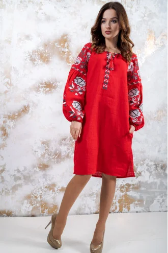 Dress "Charm" red