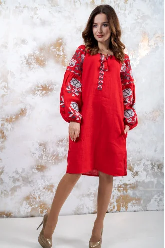 Dress "Charm" red